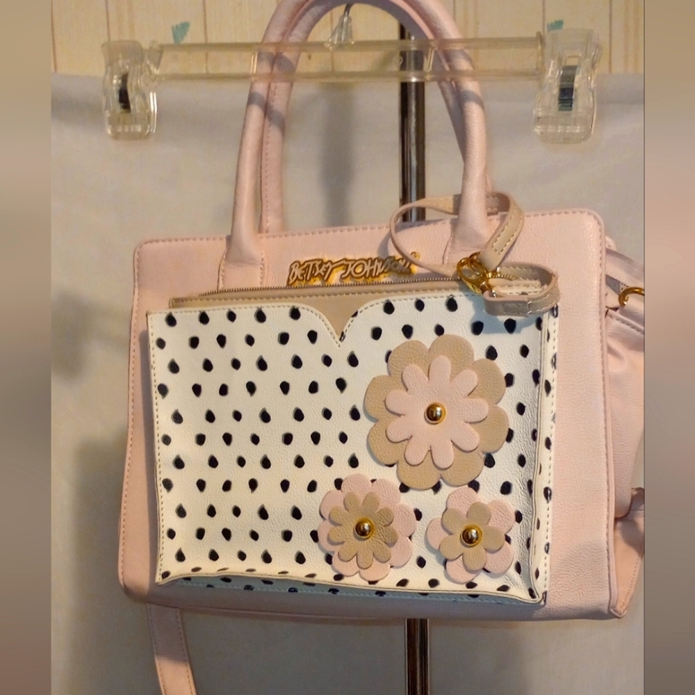 Betsey Johnson shopper with pouch